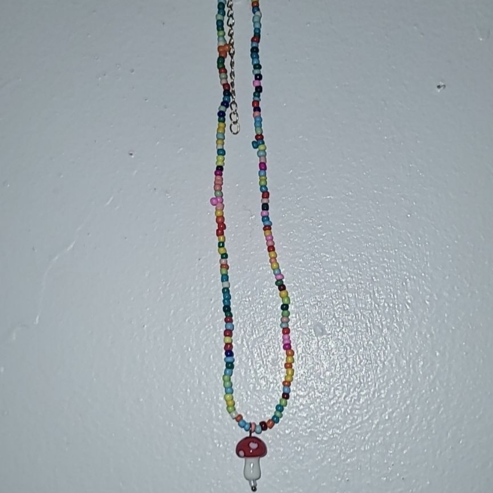 Cute mushroom necklace